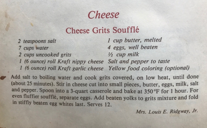 Modified Cheese Garlic Grits